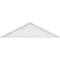 Ekena Millwork Peaked Cap Sunburst Architectural Grade PVC Pediment, 80"W x 21"H x 2"P (Pitch 6/12) PEDPS080X210PKC01 - alternate 4